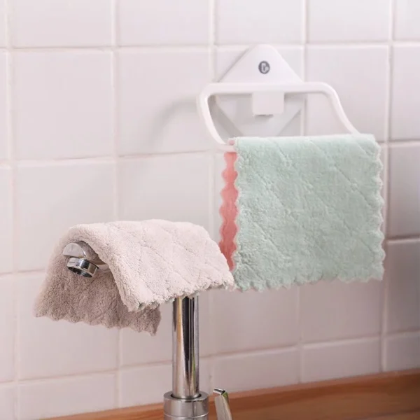 Microfiber Kitchen Dish Wipes | Disposable & Reusable Cleaning Cloth | Wet & Dry Lazy Wipes Kitchen Supplies