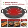 Korean Non-Stick Smokeless Grill Pan | BBQ Frying Pan | Indoor & Outdoor Camping Grill Plate