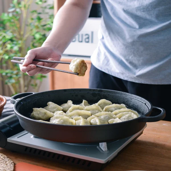 Thick Cast Iron Skillet | Dosa Tawa / Crepe Pan | Non-Coated Pancake Pan | Camping Cookware