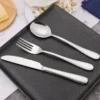 Stainless Steel Cutlery Set | Fork, Spoon & Knife Set | Dessert Spoon & Tableware Set