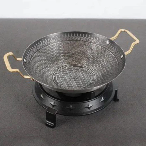 Korean High Quality Non-Stick Deep Frying Wok | Multi-Purpose Cooking Wok Pan