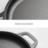 Thick Cast Iron Skillet | Dosa Tawa / Crepe Pan | Non-Coated Pancake Pan | Camping Cookware