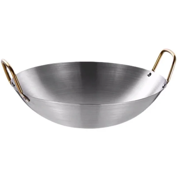 my-11134207-7rase-m3rbl4szvqf222.webp 40cm Stainless Steel Wok with Golden Handle | Anti-Rust Plain Wok | Gas Stove Cooking Pan