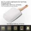 SUPVIBE 35cm Japanese Tamagoyaki Pan | Non-Stick Square Frying Pan | Egg & Pancake Breakfast Pan | All Stove Compatible