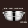 Stainless Steel Round Plates 18/20/22/24cm | Dinner Plates BBQ Trays Food Serving Plates POH P0790