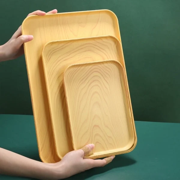 Japanese Style Wooden Serving Tray | Kitchen Food Plate | Tea Tray Tableware