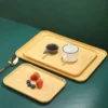 Japanese Style Wooden Serving Tray | Kitchen Food Plate | Tea Tray Tableware