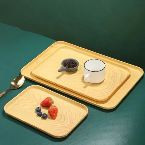 Japanese Style Wooden Serving Tray | Kitchen Food Plate | Tea Tray Tableware