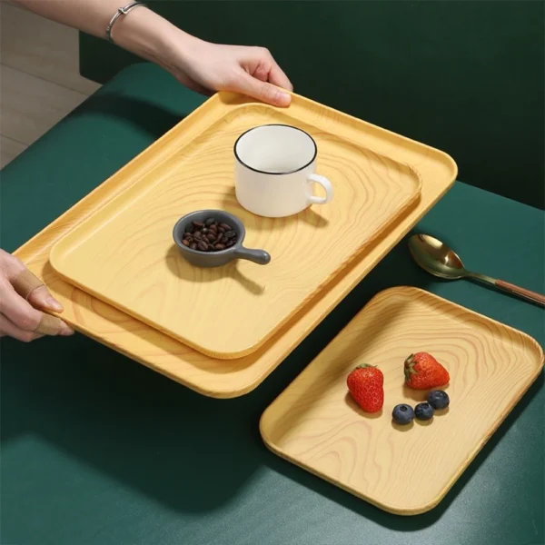 Japanese Style Wooden Serving Tray | Kitchen Food Plate | Tea Tray Tableware