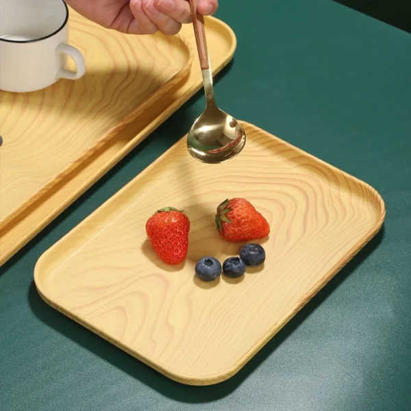 Japanese Style Wooden Serving Tray | Kitchen Food Plate | Tea Tray Tableware