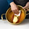 sg-11134201-7rdwj-mc222iuqnnq064.webp Korean Gold Flat-Bottom Wok | Stainless Steel Dry Pot | Ramen & Noodle Cooking Pan