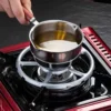 Stainless Steel Mini Oil Pan with Wooden Handle | 150ml / 300ml Small Milk & Hot Oil Pot