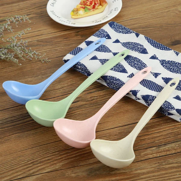 sg-11134202-7rbkp-m5kgcmaobf6ffa.webp Long Handle Soup Spoon | Wheat Straw Large Soup Ladle | Lightweight Kitchen Serving Spoon