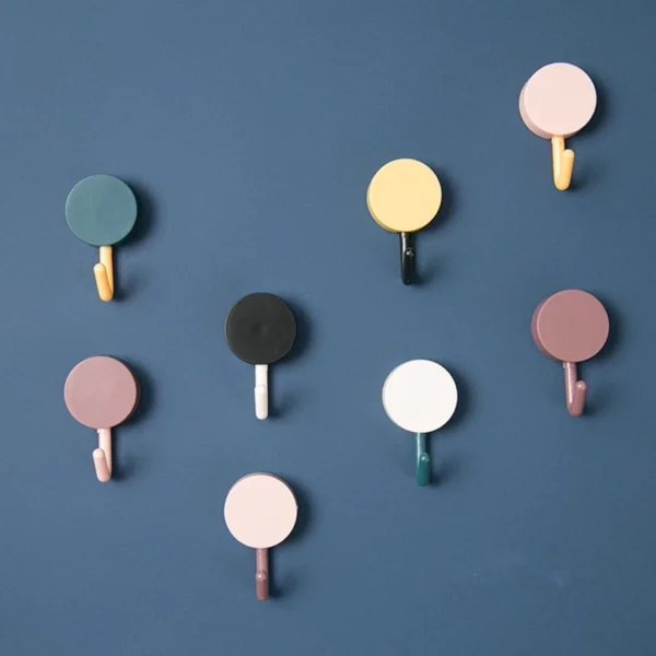 sg-11134202-7rbml-lqbne1gbpock44@resize_w900_nl.webp Creative Macron Hook – Sticky Hook for Kitchen & Bathroom | No Trace, No Punching, Key Holder