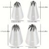 7pcs Set of Thickened And Enlarged Seamless Stainless Steel Piping Nozzles