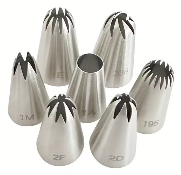 7pcs Set of Thickened And Enlarged Seamless Stainless Steel Piping Nozzles