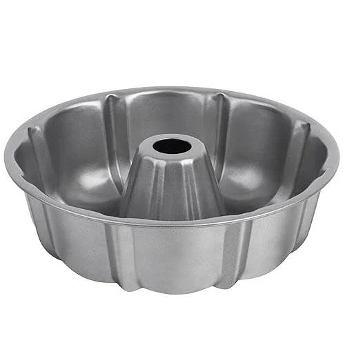 Fluted Cake Pan 10 Inch Nonstick Round Tube Baking Pan for Pound Cake